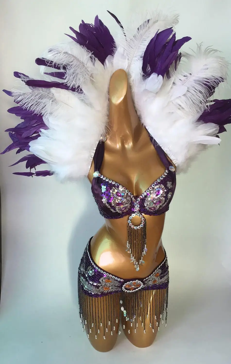 Carnival shoulder pieces Shawl for showgirl, rave party ...