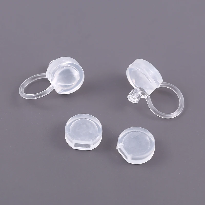 UNNAIER 0.9mm Resin Ear Clip Accessories Female Transparent Invisible Hypoallergenic No Pierced Earrings to Ear Clip Converter