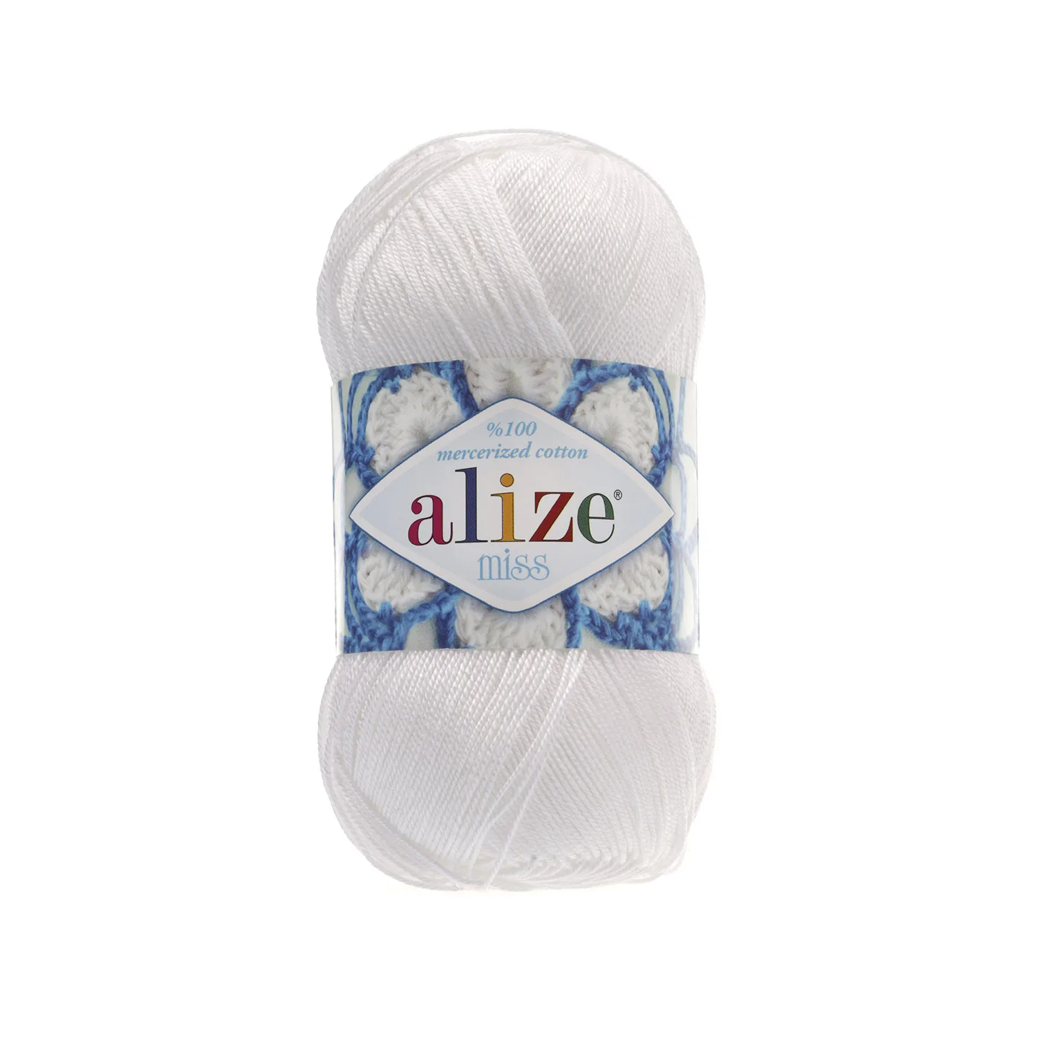 Alize Miss 100% Mercerized Cotton 50 Gr. 280 Mt. Vest,Shawl, Blouse, Crochet Pattern, Accessories, Home Textile All Knitting 5 PCS