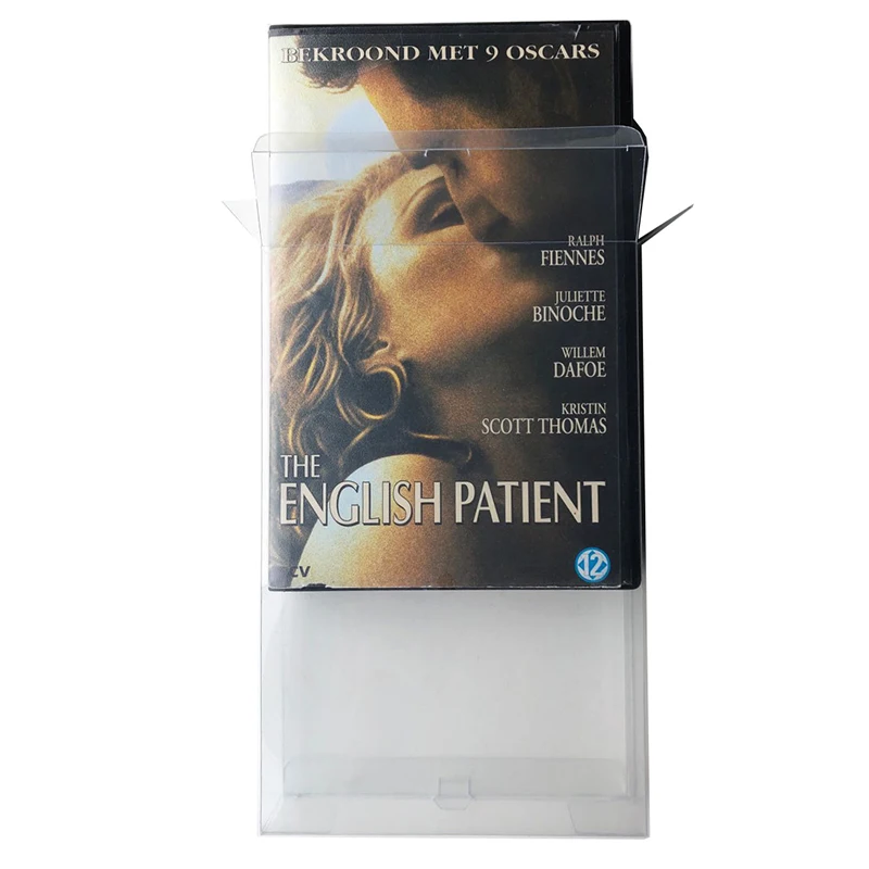 Box Protector Sleeve For VHS Clammshell Cases Boxes Custom Made Clear Plastic Case