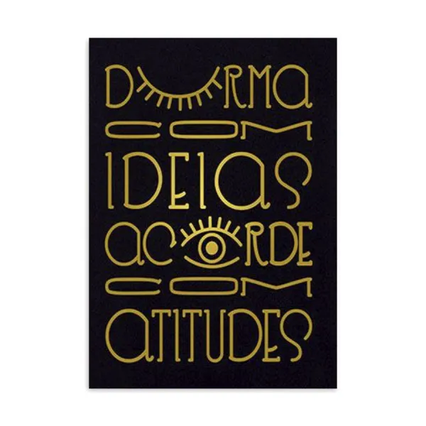 Placa Decorativa Durma Com Ideias Acorde Com Atitudes