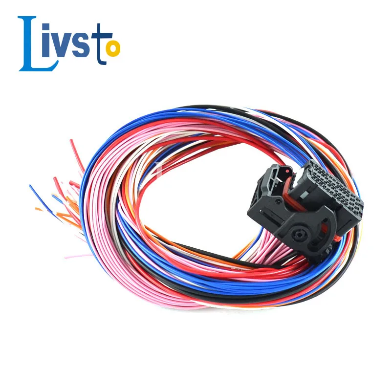 Conectores Centrais 643201311 do Chicote de Fios do Sistema Contral do Ecu da Tomada do Ecu da Saída do Fio da Maneira Cmc do Receptáculo de Molex 48 Pinos