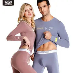 52025 Men Thermal Underwear Women Thermal Underwear Soft Comfortable Fashion Long Johns Modal Thermal Underwear Set Men Thermal