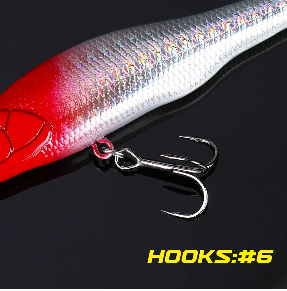 TSURINOYA 3,15 Zoll 80SP Suspend Minnow Sabre 80 mm 10,3 g künstlicher Bass Pike Hard Baits Shiner Shad Angelköder Jerkbait – Detail 12