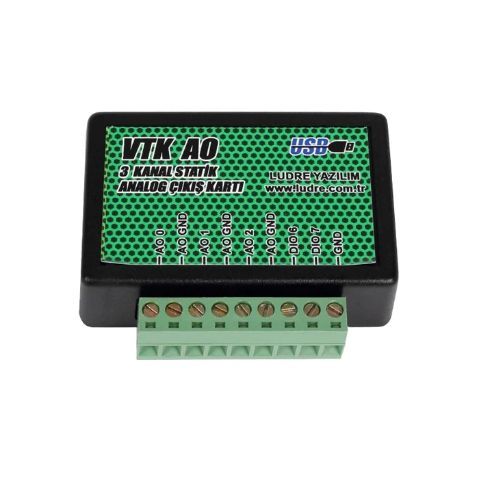 LUDRE VTK AO ANALOG OUTPUT CARD 3 ANALOG OUTPUT, 2 DİGİTAL INPUT-OUTPUT DATA ACQUISITION AND CONTROL SYSTEMS