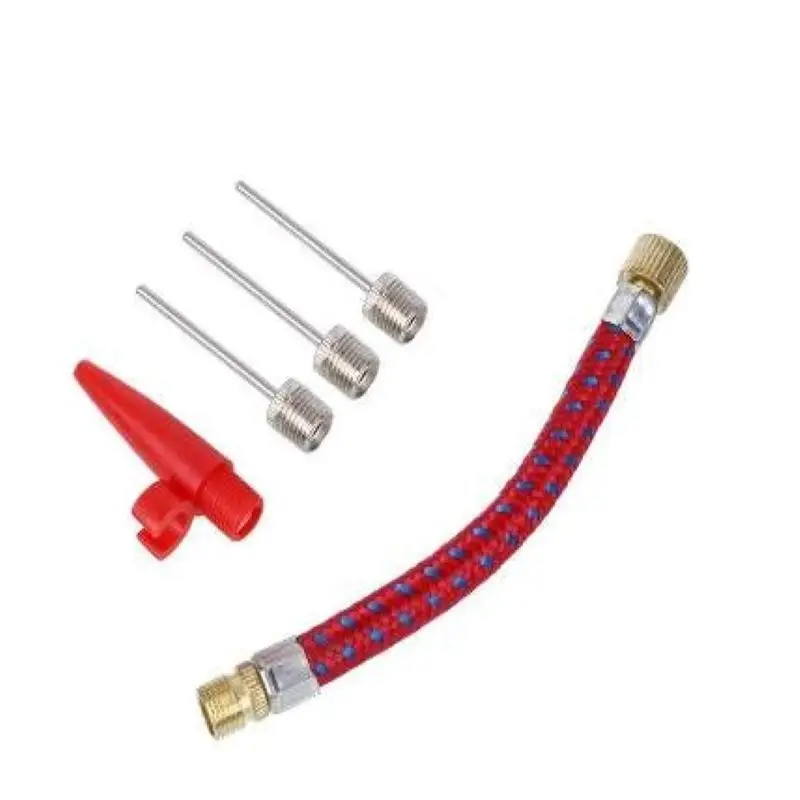 Gas nozzle Kit Hose and 3 Needles rueda de Bike Ball Mat Air Pump tire inflator