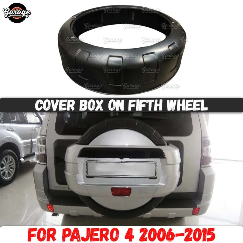 Cover box on fifth wheel for Mitsubishi Pajero 4 2006-2015 ABS plastic accessories car tuning styling decoration