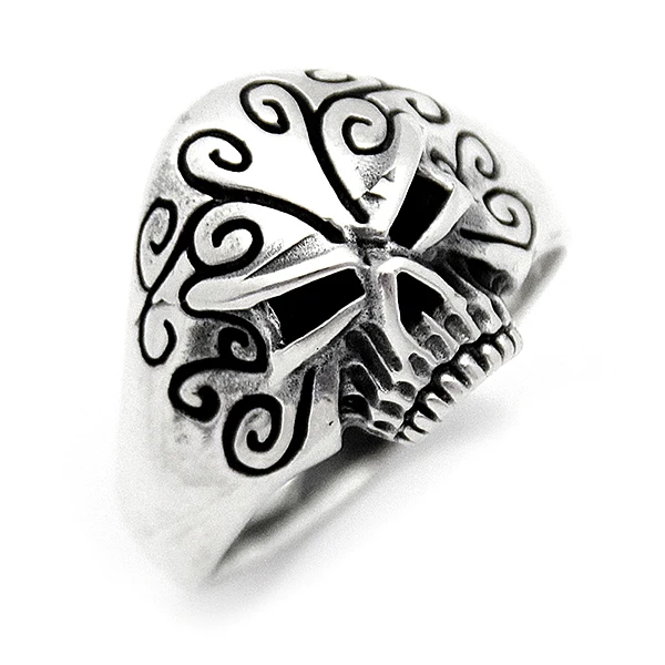 Mens Ring 925 Sterling Silver Ring Skull Gothic Style Rings Male Jewelry Rings For Men Rings for Women Men`s Rings Men Jewelry