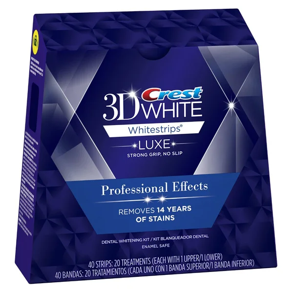 Crest 3d white teeth Whitestrips Professional effect 1 box 20 Pouches Original Oral Hygiene Teeth Whitening strips