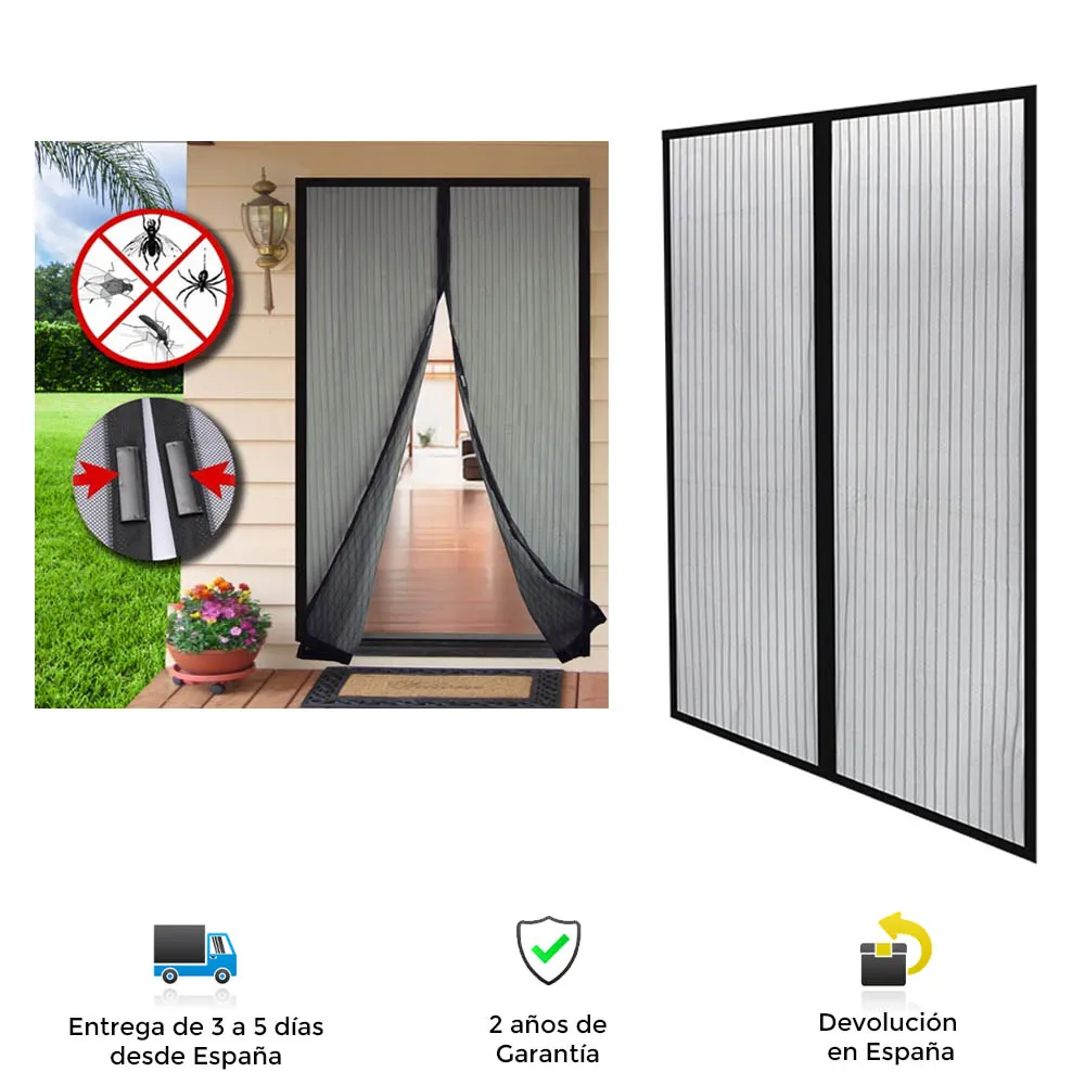 Mosquito nets for doors, polyester, magnetic closure, easy mounting, velcro, prevents mosquitoes, insects, mosquito nets, mosquito nets