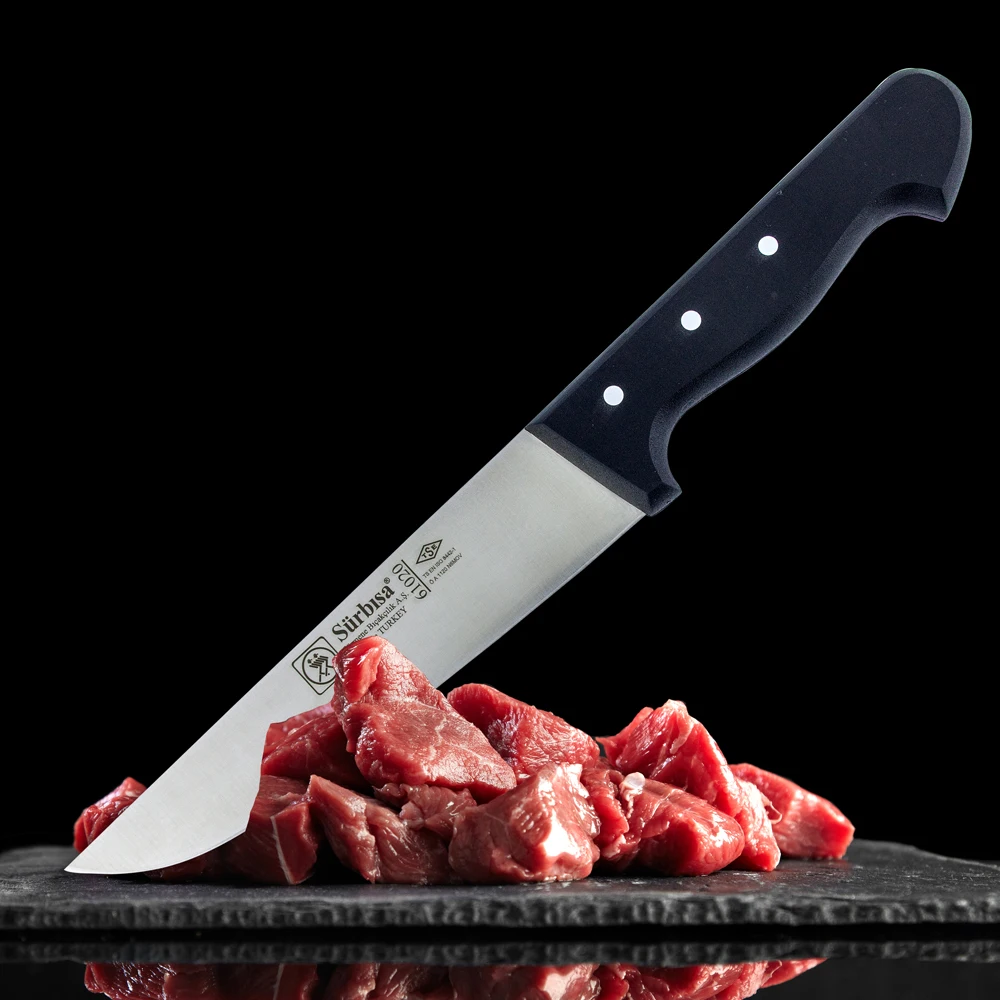 Surbisa High Quality Stainless Steel, Pin Handled, Skin Peeling, Leather Paring, Bone Stripping & Meat Butcher Knife 61020