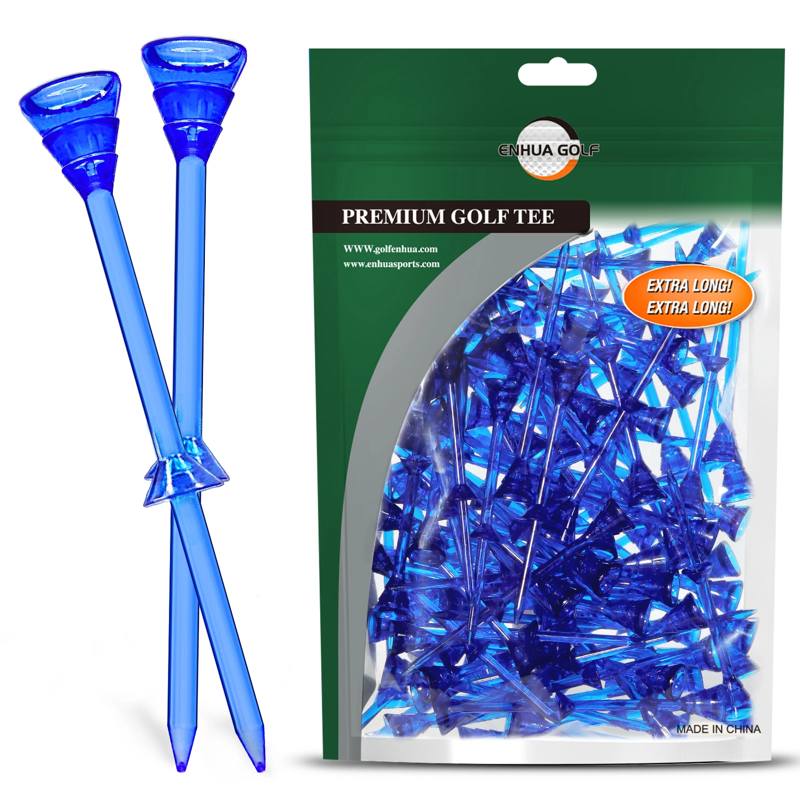 Golf TEE Nhựa 3 1/4 Không Thể Phá Vỡ Chén Nhỏ 50 Gói Độ Bền Tuyệt Vời Và Ổn Định Tee Golf Nhựa TEE Giảm Ma Sát