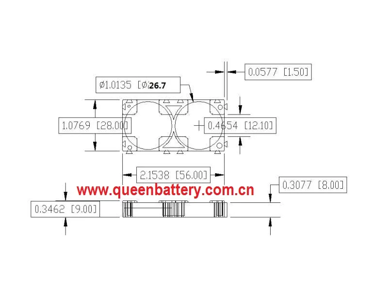 (500pairs-free shipping to EU USA CA)QB26800 bracket 26800 battery holder battery plastic bracket 2p (in stock)