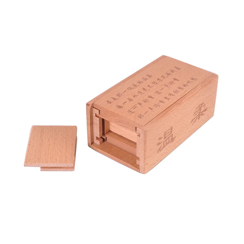 Wooden Magic Box Puzzle Box Secret Box Game Toy Brain Teaser Characteristic Intelligence Toy Adults Kids Gifts