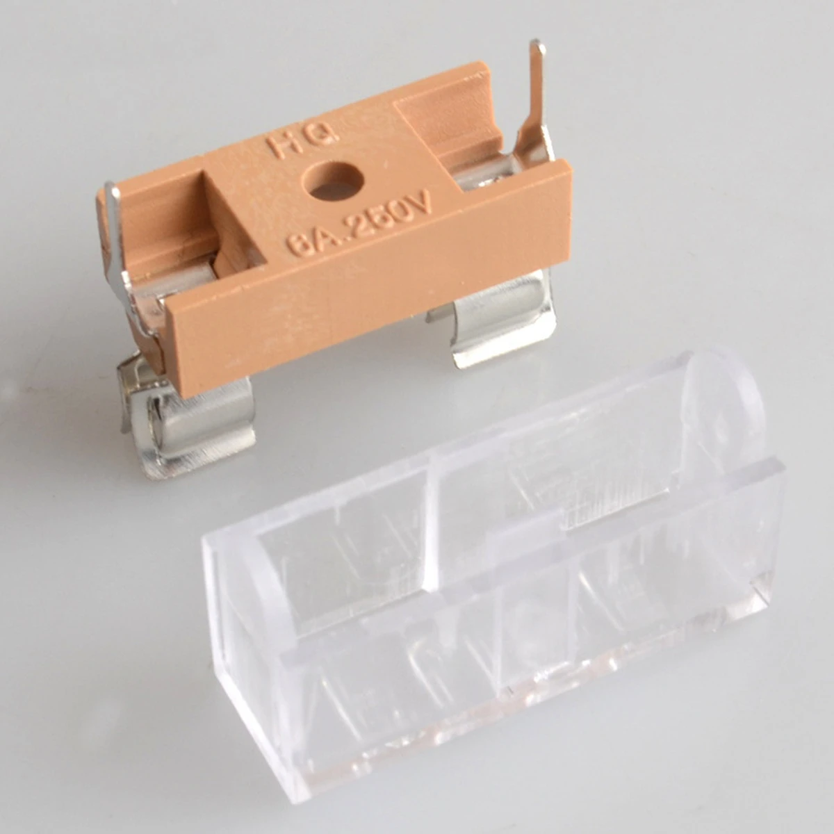 5x20mm 6X30mm Panel Mount PCB Fuse Holder Case With Transparent Holder Cover Fuse Blocks 6A 10A 250V