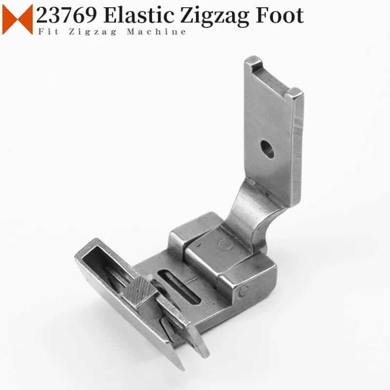 23769 Presser Foot for Industrial Zigzag Sewing Machine Fit Singer 457 JUKI LZ-2280 2284 2290 Elastic Tape Size 7mm - 20mm