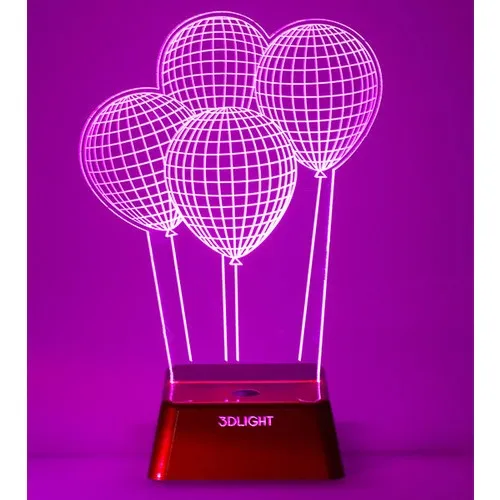 Ballon volant léger 3D, lampe 3D