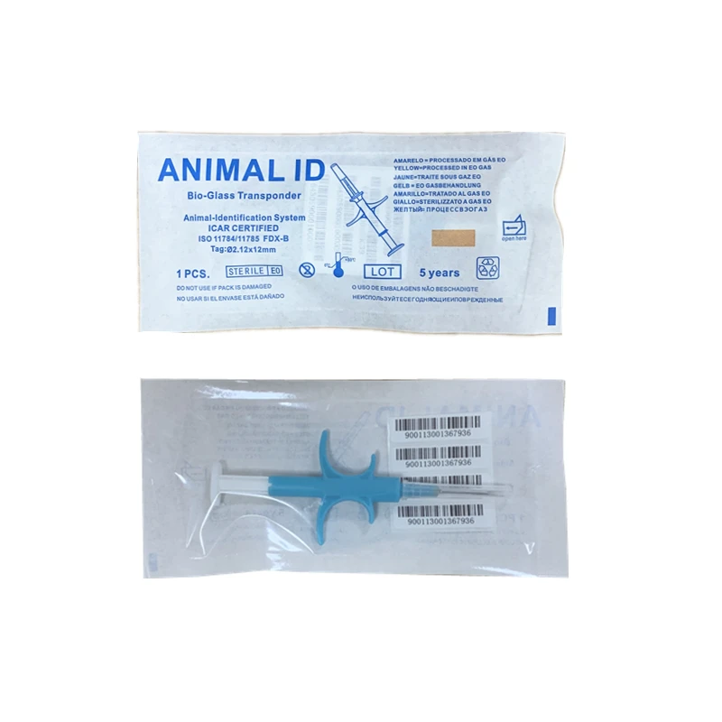 ICAR Pet ID chip 134.2KHz dog RFID Glass Chip  for Dog Cat fish PIT tracking Microchip Animal Syringe images - 6