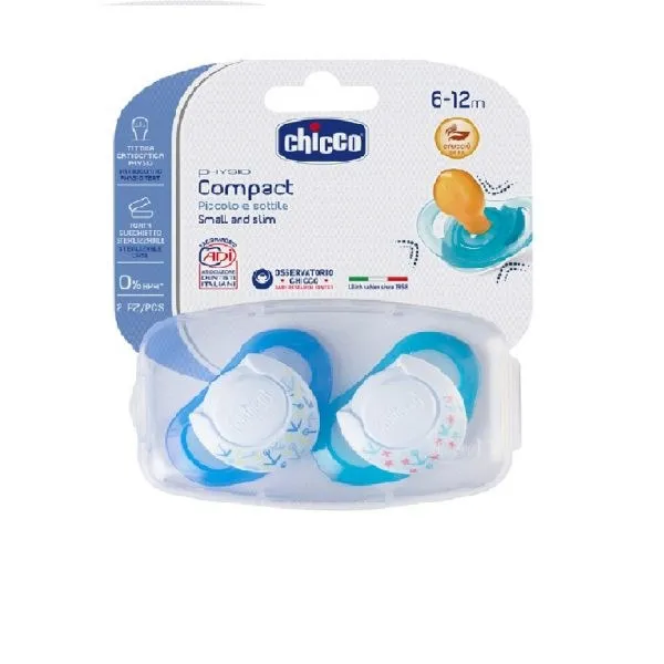 

Chicco Baby products pacifier food grade rubber newborn bite game mouth round 6-12Month+