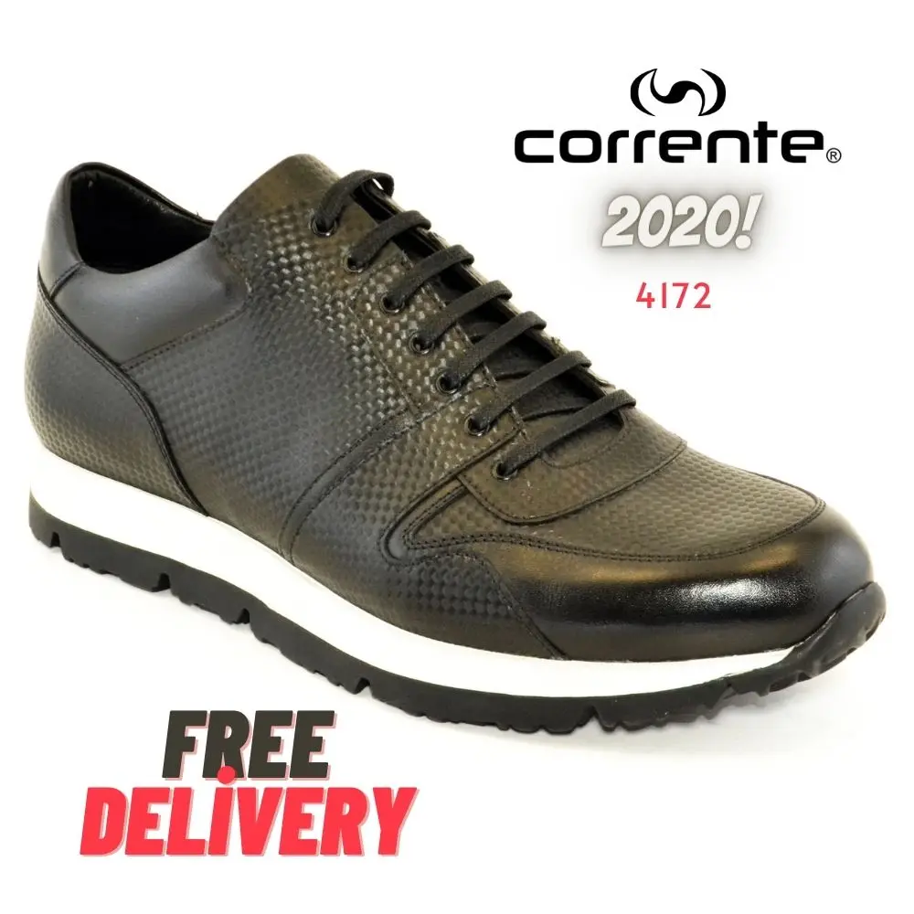 Corrente 4172 fashion black/red shoes Casual Male genuine leather. Running sport Xiaomi Retro sneaker durable. Moccasins.