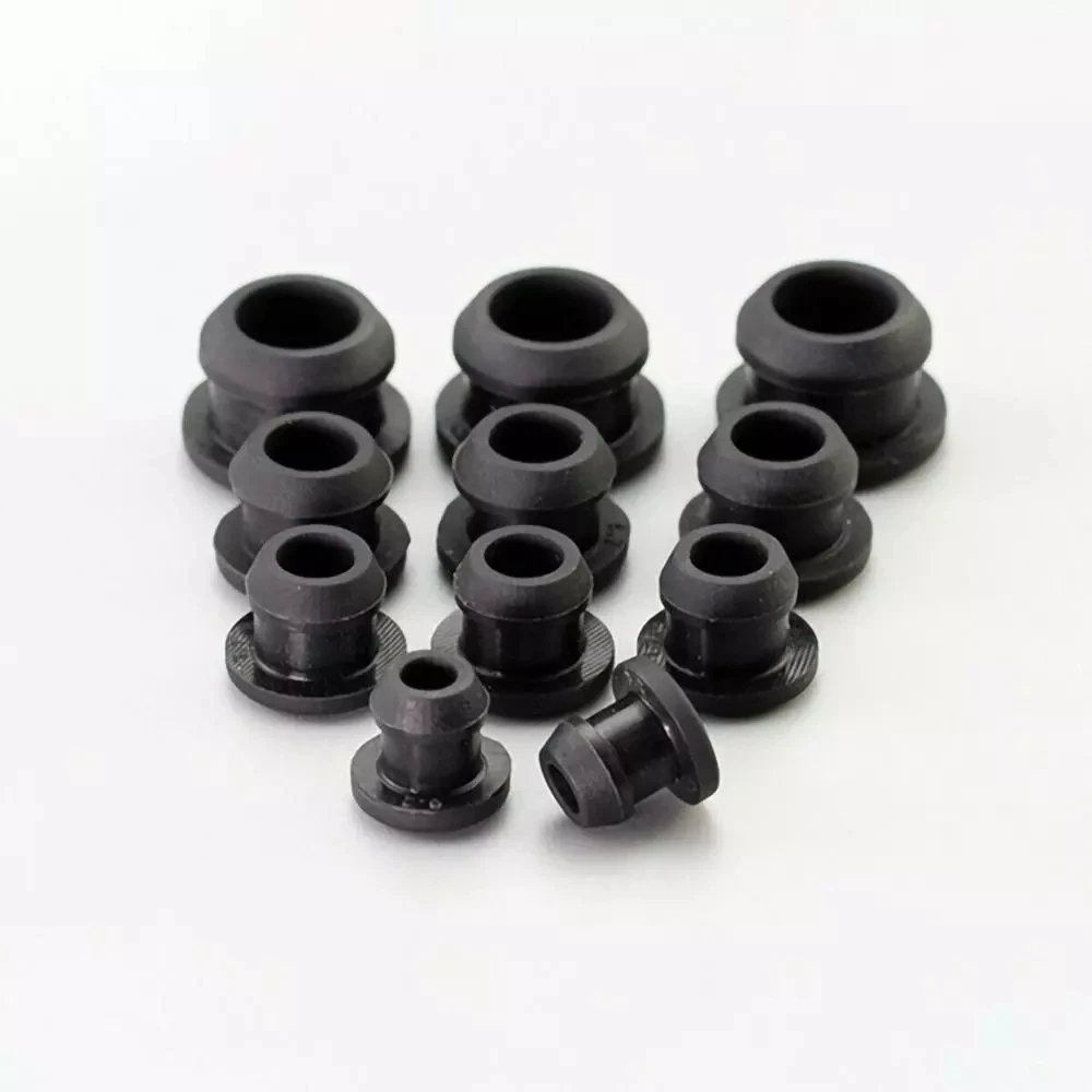 5mm/10mm Silicone Rubber Caps T Type Plug Cover Snap-on Gasket Blanking End Caps Seal Stopper Protective Gasket