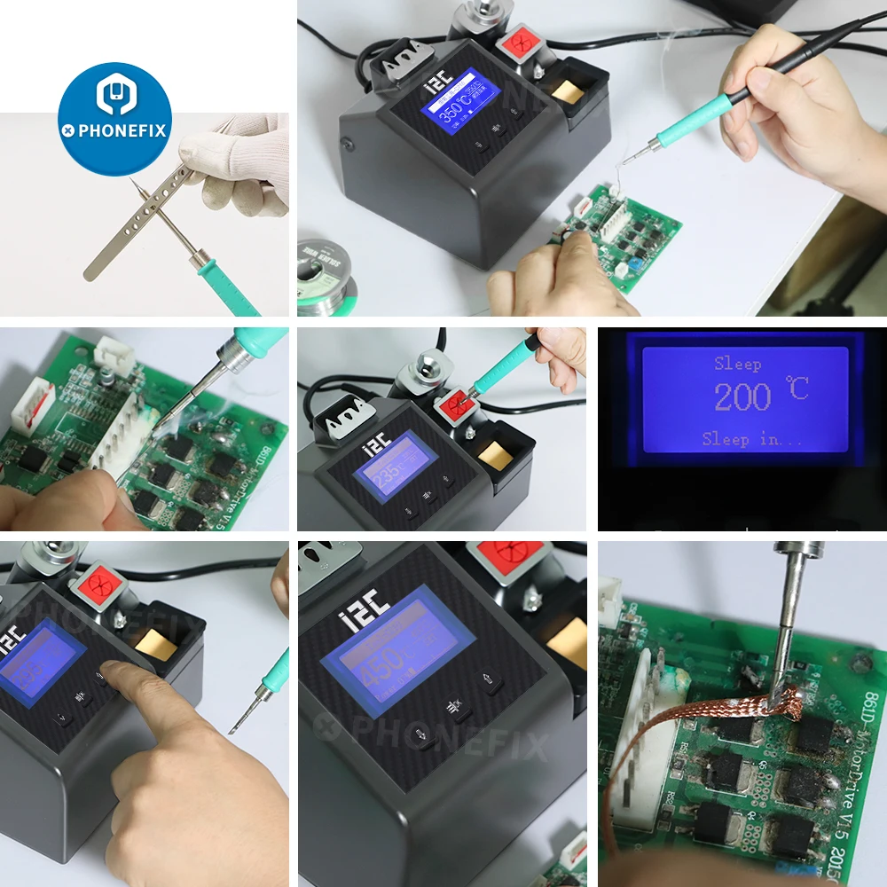 i2C 2SCNi NANO Soldering Station with C210 Handle For JBC Soldering Tips C210 Cartridges for Phone Motherboard Welding Tools