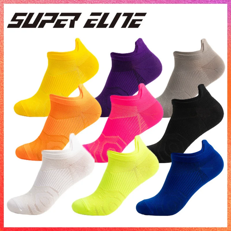 Quick Dry Basketball Sport Socks For Men Breathable Ankle Socks No Sweat Sports Socks Marathon Basketball Yoga Running Socks