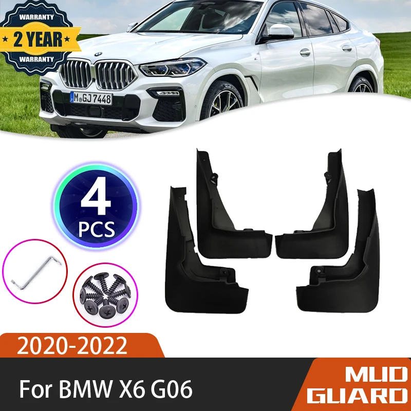 

4 шт./комплект, Автомобильные Брызговики для BMW X6 G06 2020 2021 2022