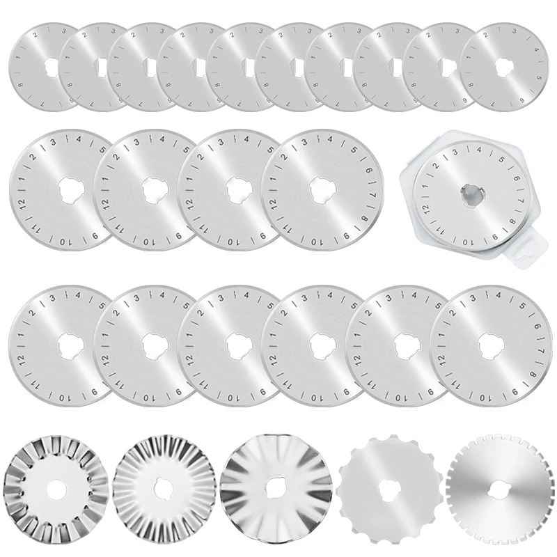 28/45mm Rotary Cutter Blades Quilting Blades Rotary Replacement Cutting Blade for Quilting Fabric Paper Sewing Tools