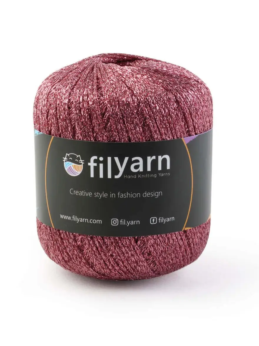 Lurex Yarn - 160 Meters - 25g - 23 Color Options - Glitter - Home Textile, Access Materials, Cardigans, Booties, Shawl, Dress