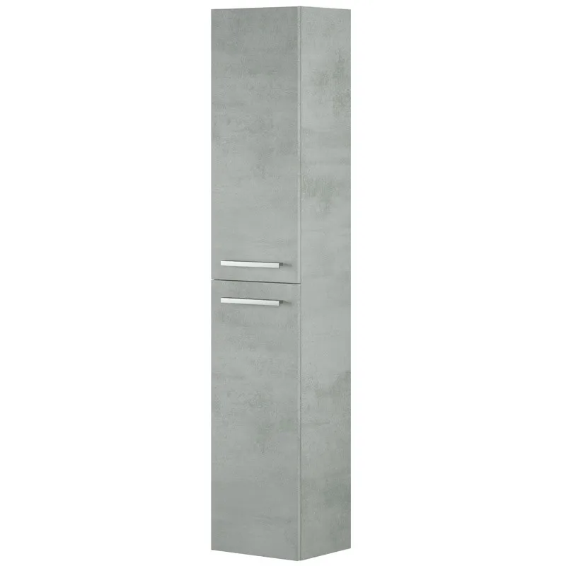 Suspended column bathroom Pluton 2 doors, modern style toilet column, narrow bathroom column, small bathroom furniture. Measures: 30x25x150 cm