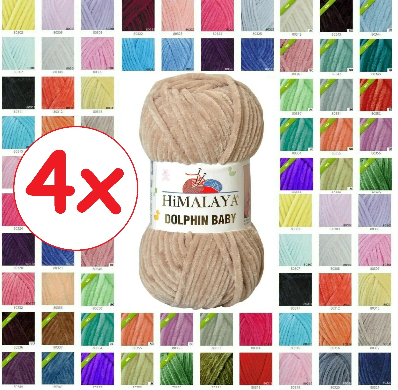 

Himalaya Dolphin Baby Bulky Knitting Crochet Yarn 4 LOT/BALLS 100g (Free Shipping) Velvet Chenille Velure Wool Blanket Amigurumi