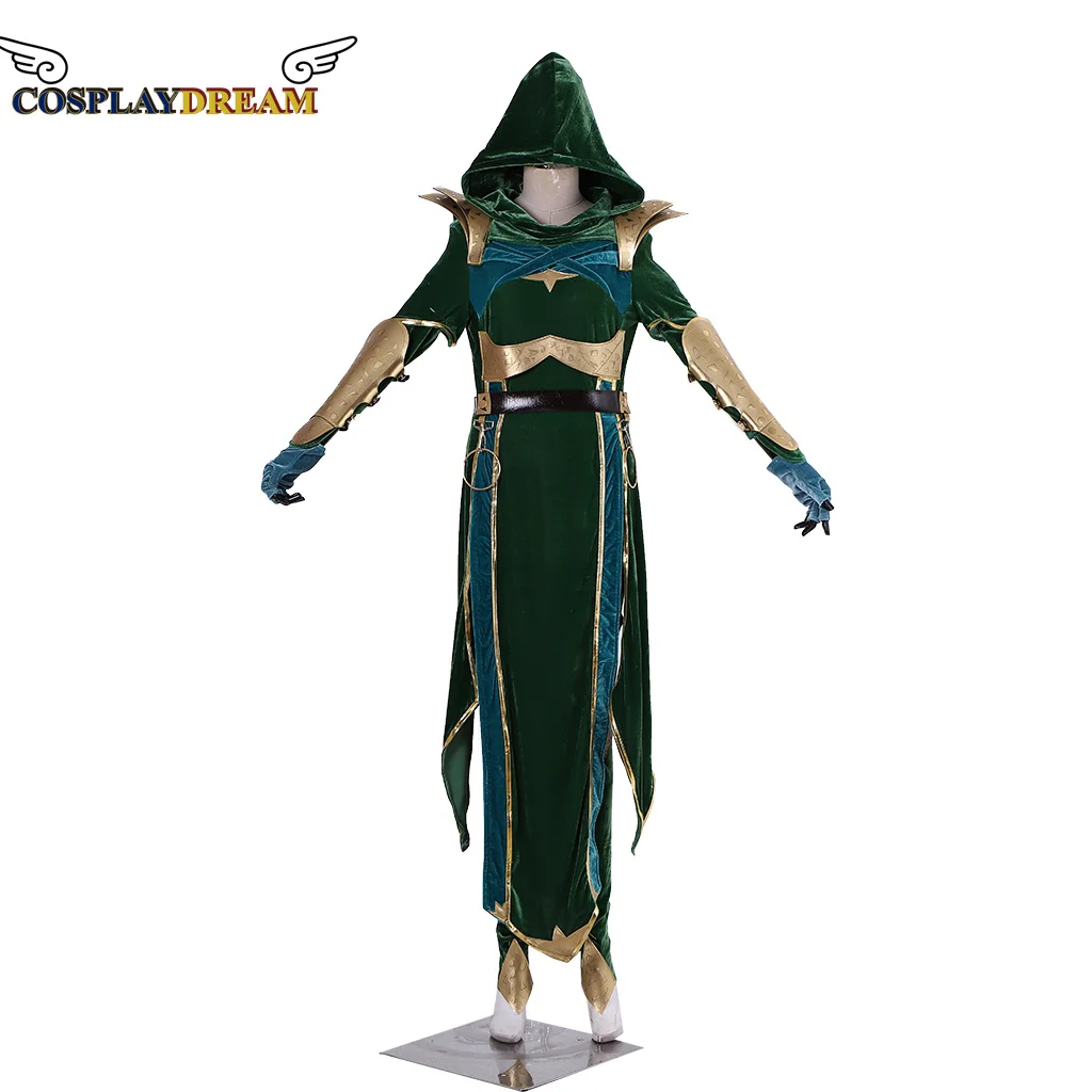 

Cosplaydream Game Mortal Kombat Cosplay Jade Green Version Combat Outfit Adult Women Halloween Carnival Suit Custom Made