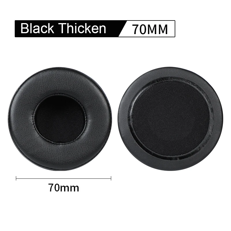 Memory Foam Ear Pads For 70mm 75mm 80mm 85mm 90mm 95mm 100mm 105 110mm Universal Round Leather Earmuffs Earcups Sponge Ear Cover