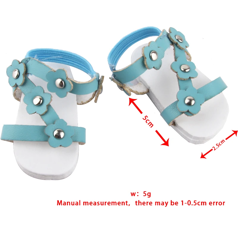 5cm New Flower Doll Shoes For American Gilr 14 Inch Doll Sandals For EXO,Paula Reina,Lesly,Lisa,nenuco Doll Accessories Toy