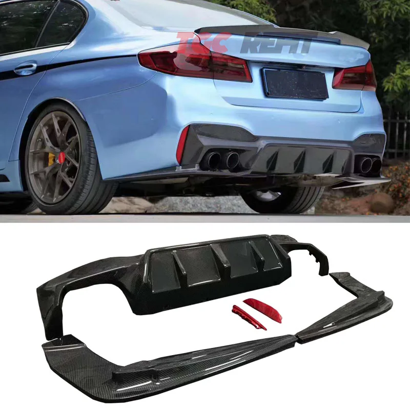 High Quality Carbon Fiber Car Rear Bumper Lip Auto Rear Diffuser Spoiler Back Lip Back Wrap Angle For Bmw 6 Series Gt G32 M Tech