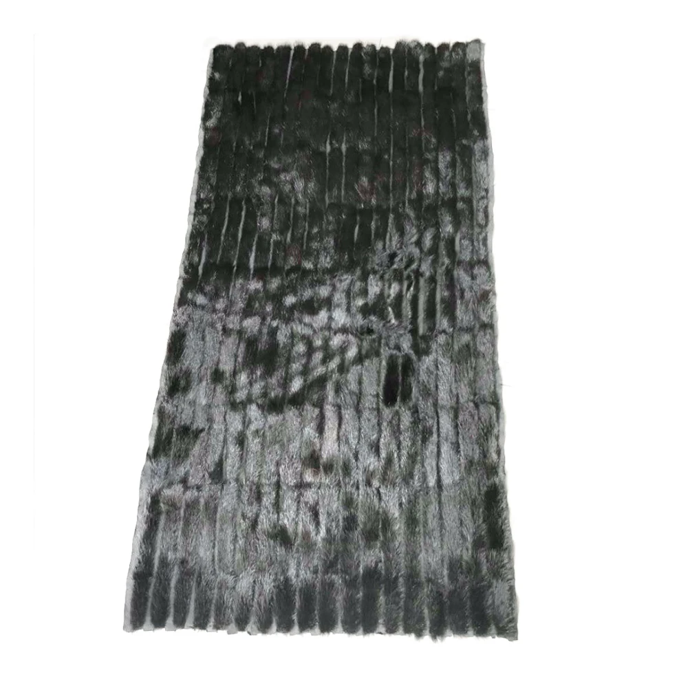 New arrival genuine mink fur plates mink tail fur blankets for clothes material DIY parka lining