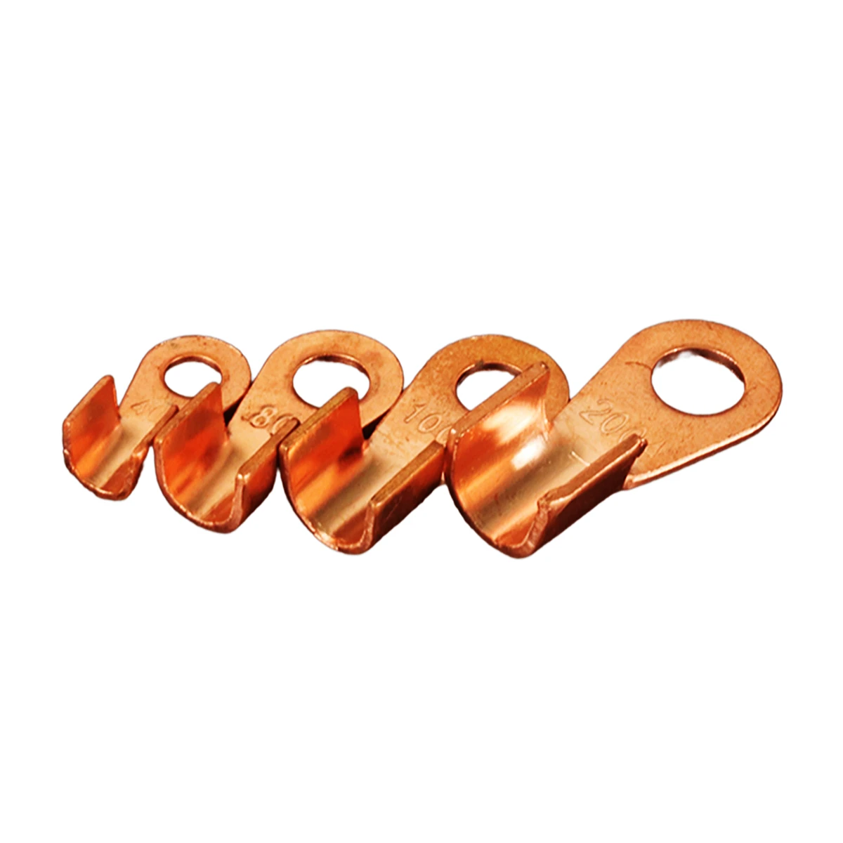 5/10/25PCS Terminal OT Series 10 20 30 40 50 60 80 100 150 200A Splice Wire Copper Shape Circular Naked Cable Connector Open Lug