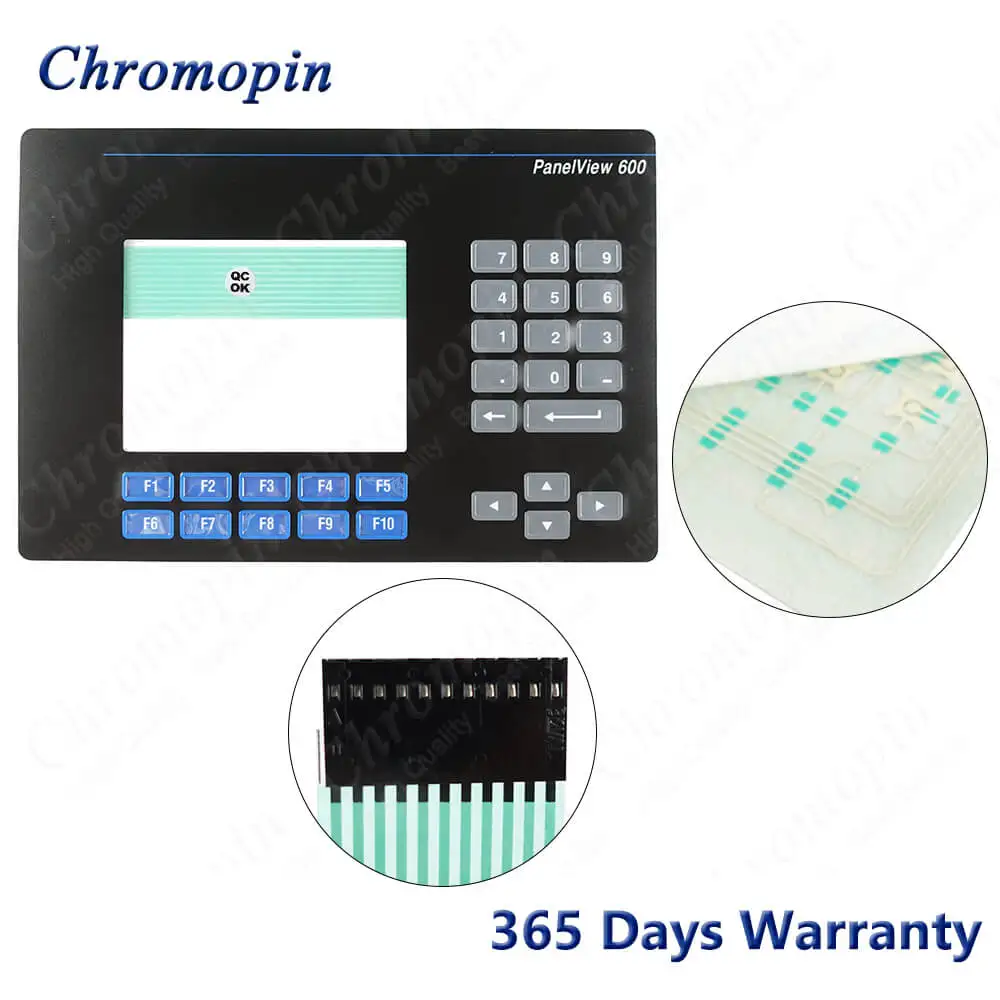 Imagem -06 - Digitador de Vidro do Painel da Tela de Toque para ab 2711-b6c2 2711-b6c2l1 2711-b6c3 2711-b6c3l1 Touchpad com Interruptor de Membrana Teclado