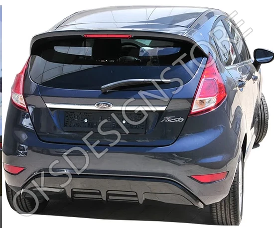 For  Ford Fiesta 2009 - 2016 ST Rear Bumper Attachment - Diffuser (Plastic) - Diffuser ABS Plastic  Rear Diffuser Bumper