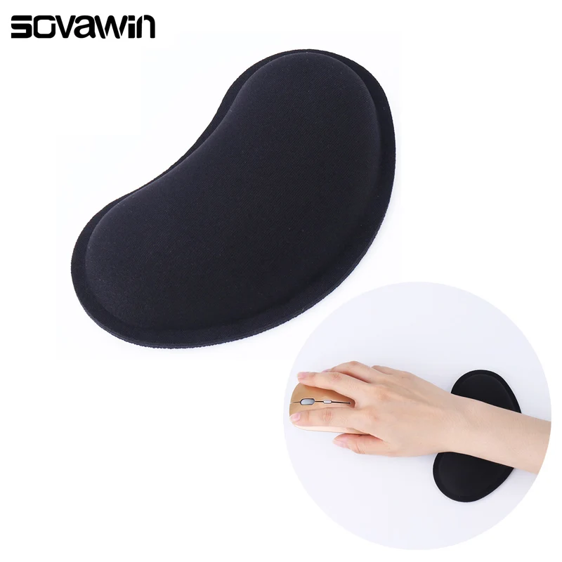 Sovawin tappetino per Mouse in spugna morbida incorporata tappetino ergonomico antiscivolo polso da polso gioco Mousepad sano per gioco PC Computer Laptop