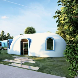 Prefab and graphene dome house and boat Geodesic  building prefabricated  for vacation（82square meters）