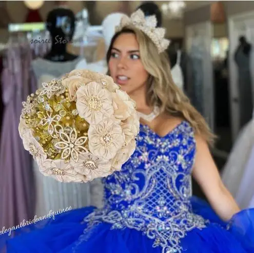 Vestido de novia de tul clásico para niña, traje de Quinceañera de 15 años, de otoño, WQ9775, 2022