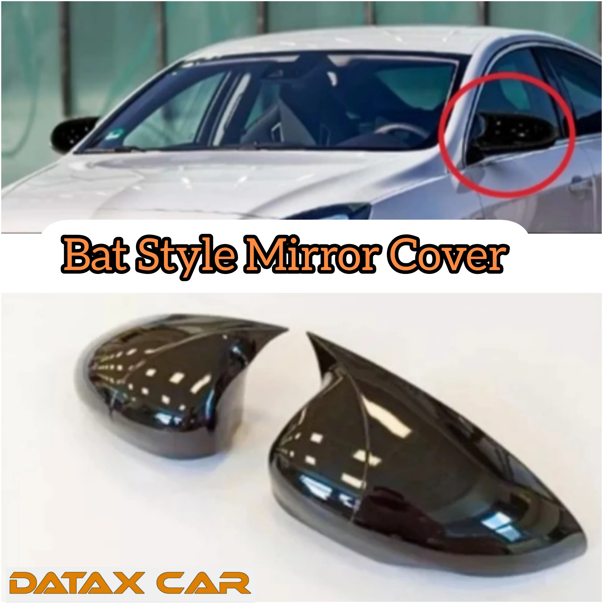 Bat Style Mirror Cover For Opel Insignia 2008 2017 Rearview Mirror Cover 2Pieces Cover Glossy Black Car Shields Exterior tuning