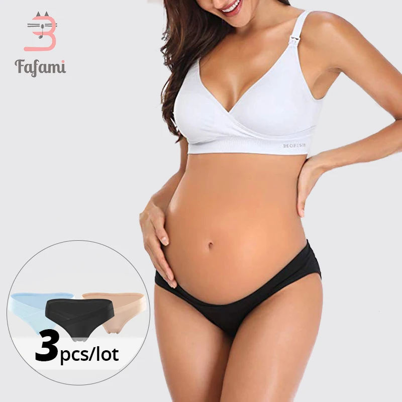 5PCS/Lot Maternity Panties Pregnancy Underwear Under the Bump Best For Dress Jeans Pregnant Femme Cotton Comfy Briefs Multi Pack