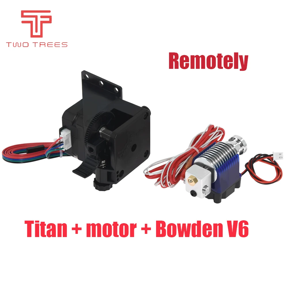 3D Printer Parts Black Widow  Fully Kits Extruder for E3d V6 1.75mm Titan Short Remote J-Head Bowden Motor 17HS4023