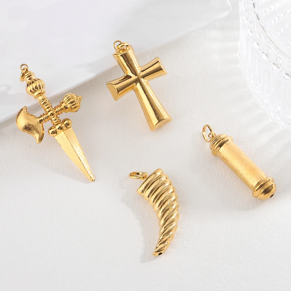 Beliebter Anhänger Afrika-Karte Halskette für Damen und Herren Vergoldet Großhandel Mode Stapelbarer Schmuck Tägliches Tragen Party-Geschenk – Detail 6