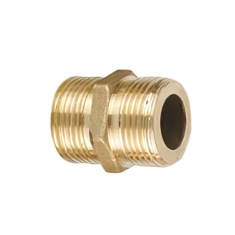 Yellow Brass Nipple fittings plumbing 11/4