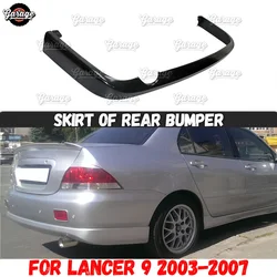 Diffuser case for Mitsubishi Lancer 9 2003-2007 of rear bumper ABS plastic one pipe pad body kit accessories car tuning styling