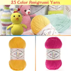 Cotton Knitted Yarn 25 Color Options 165 Meters(50gr) hand Knitting-Alize Cotton Gold Hoby-Amigurumi-Acrylic-Baby-DIY